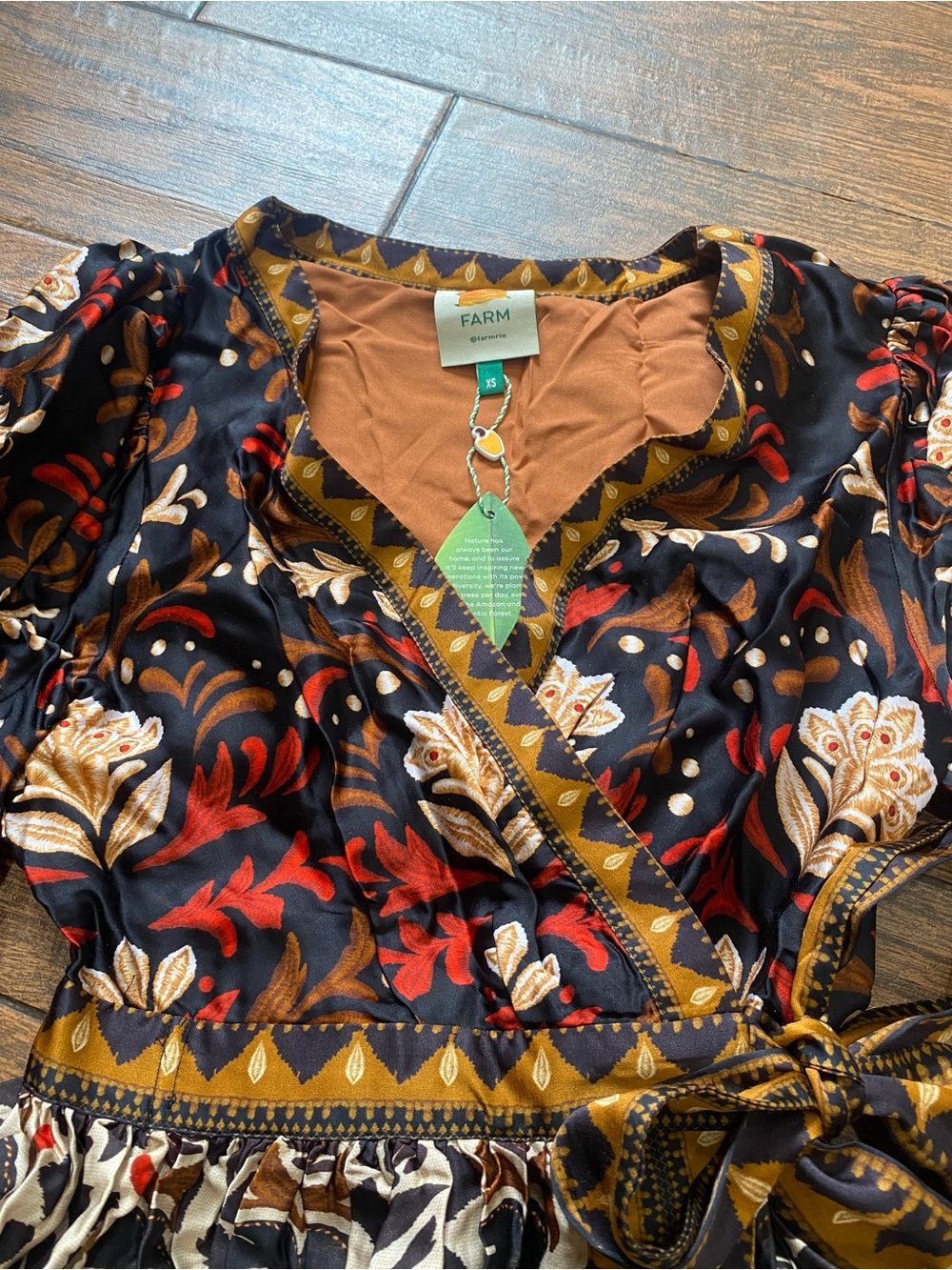 Farm Rio Tapestry Garden Mini Dress - Picture 10 of 15